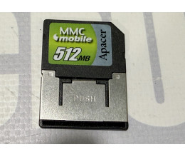 Карта пам'яті Apacer MMCmobile (RS-MMC) 512MB AP512MMMCM Dual Voltage Карта пам'яті Apacer MMCmobile (RS-MMC) 512MB AP512MMMCM Dual Voltage