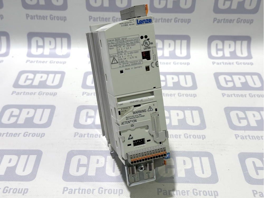 Lenze 8200 Vector E82EV551_4C Frequency Inverter 400V 0.55 kW ( 1 PCS) #BA/59/2# E82EV551_4C200 | Lenze - Зображення 1