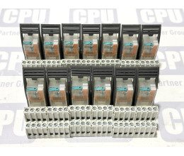 Електромагнітне реле Relpol R4-2014-23-1024-WTL з колодкою GZT4 (24V DC, 4PDT, 6A)