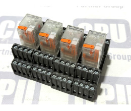 Проміжне реле Relpol R4-2014-23-5024-WTL з колодкою GZT4 24V AC