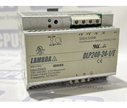 Промисловий блок живлення TDK-Lambda DLP240-24-1/E (24V, 10A, 240W) на DIN-рейку Промисловий блок живлення TDK-Lambda DLP240-24-1/E (24V, 10A, 240W) на DIN-рейку