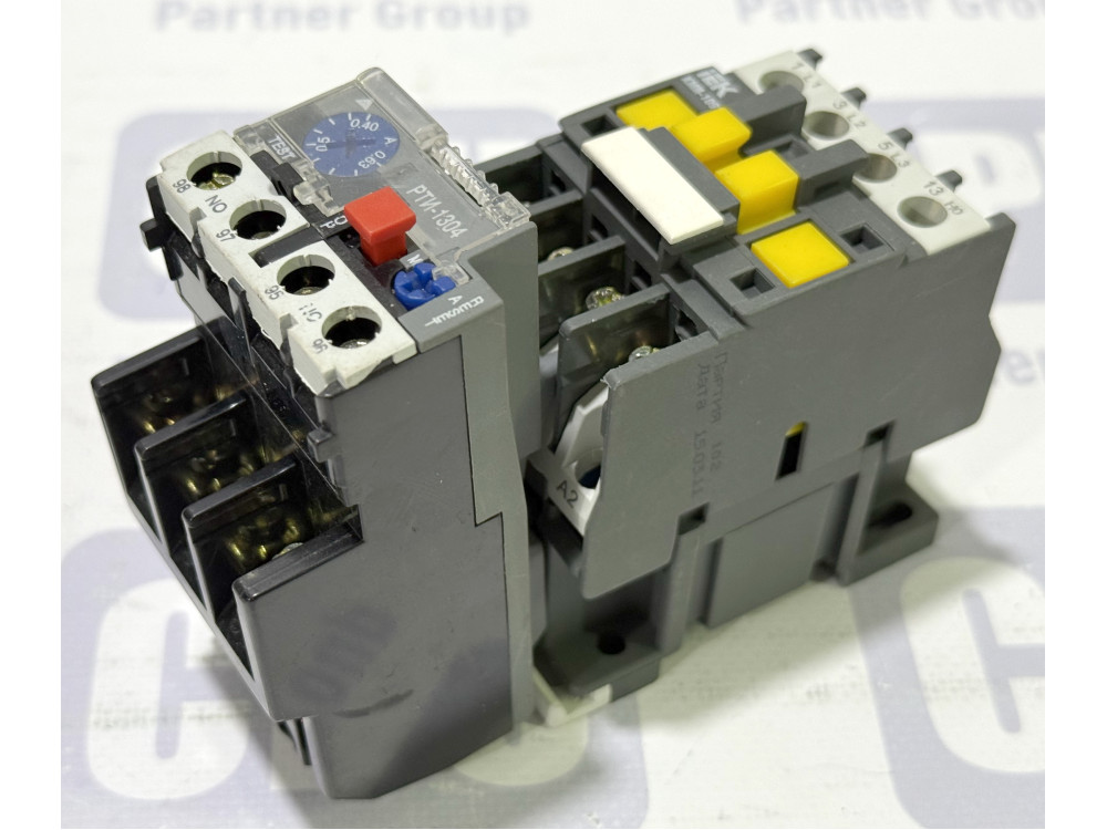 Магнітний пускач IEK КМИ-10910 9А 230В з тепловим реле РТИ-1304 (0.4-0.63А) КМИ-10910 | IEK - Зображення 1