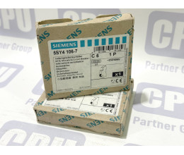 Автоматичний вимикач Siemens 5SY4106-7, 1-полюсний, 6А, характеристика C, 10кА Автоматичний вимикач Siemens 5SY4106-7, 1-полюсний, 6А, характеристика C, 10кА