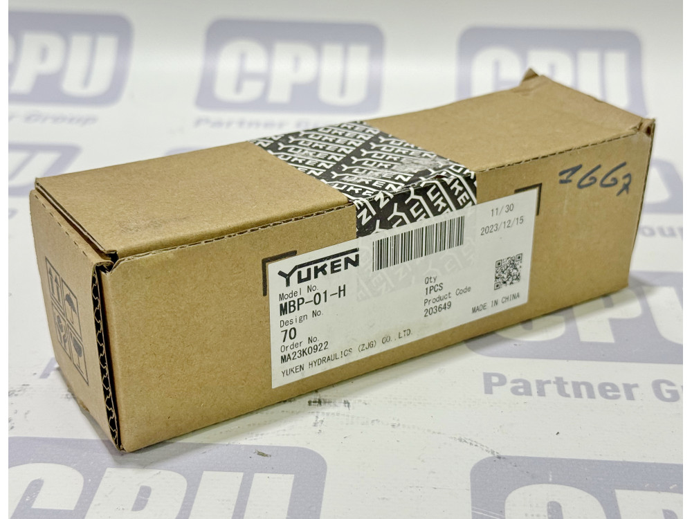 Yuken MBP-01-H-70 - Редукційний клапан для лінії P MBP-01-H-70 | Yuken - Зображення 1