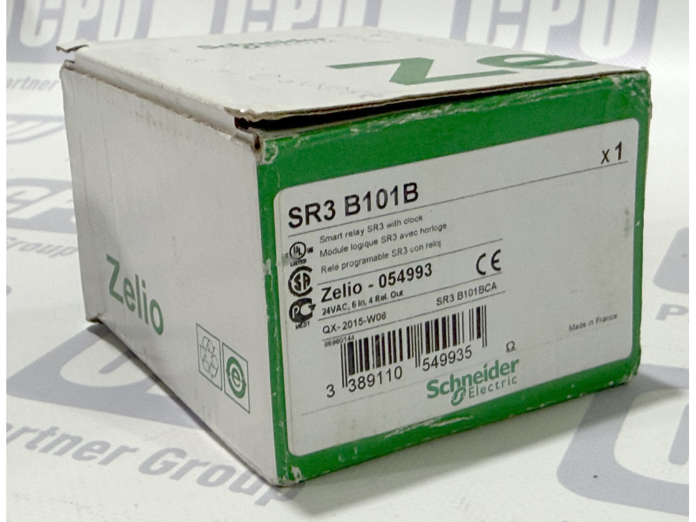 Інтелектуальне реле Schneider Electric Zelio Logic SR3B101B (24V AC, 10 входов/выходов) SR3B101B | Schneider Electric - Зображення 1