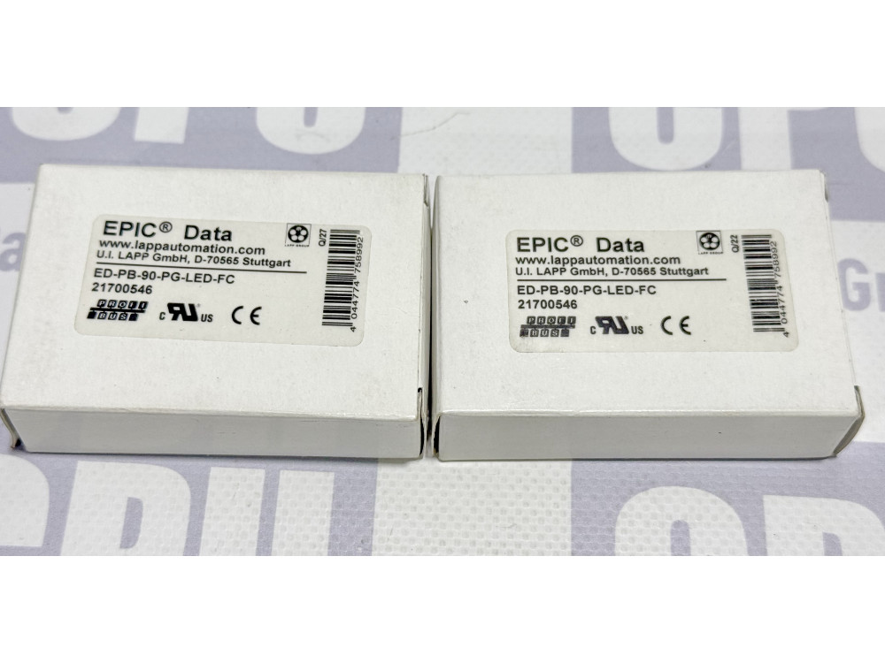 Конектор Profibus LAPP EPIC Data ED-PB-90-PG-LED-FC (21700546) штекерний роз'єм з індикацією ED-PB-90-PG-LED-FC | LAPP - Зображення 1