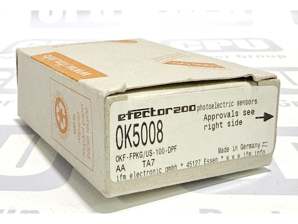 Оптичний датчик для оптоволокна IFM Electronic OK5008 (OKF-FPKG/US-100-DPF) OK5008 | Ifm Electronic - Зображення 1