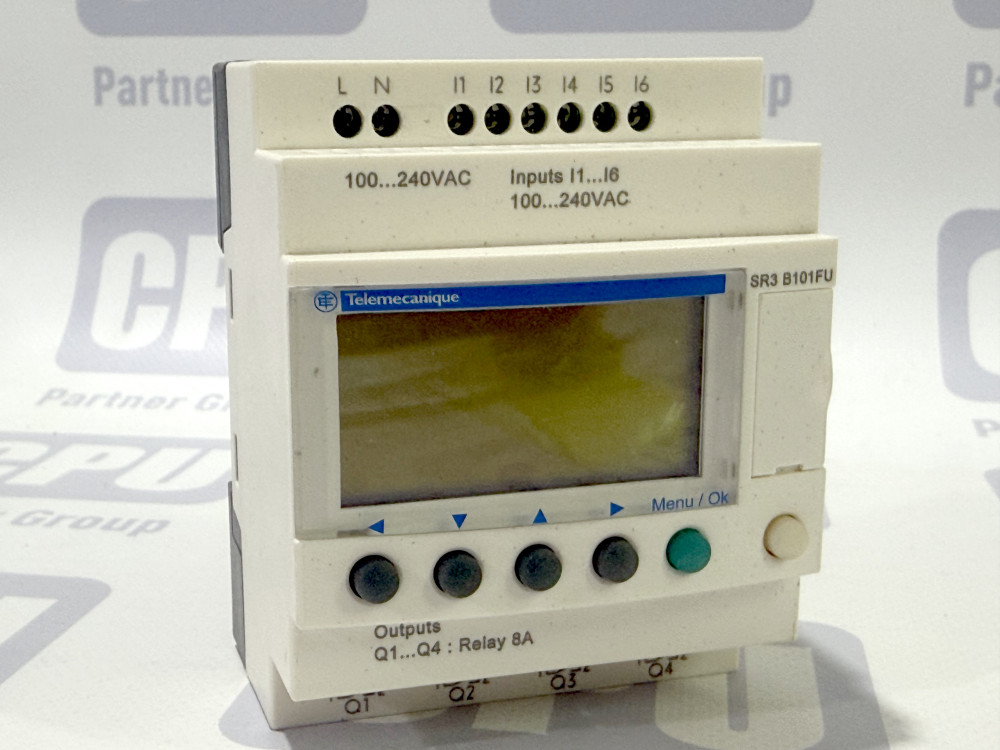 Інтелектуальне реле Schneider Electric Zelio Logic SR3B101FU (100...240V AC, 6 входів / 4 виходи) SR3B101FU | Schneider Electric - Зображення 1