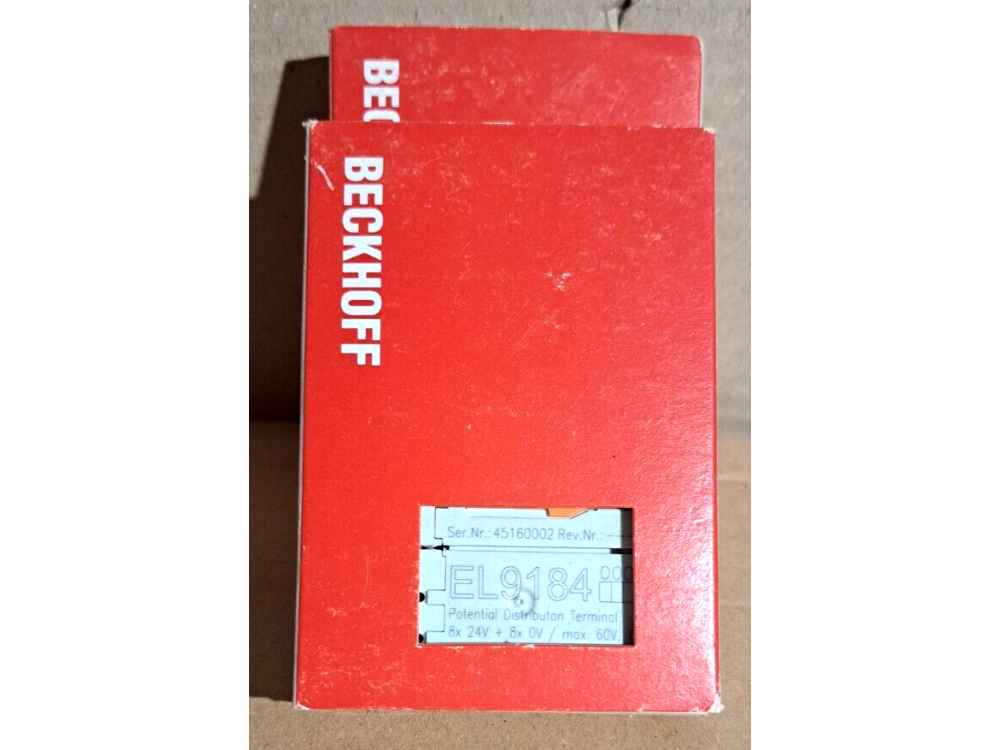 BECKHOFF EL9184 Potential distribution terminal 1 PCS #AD1612# EL9184 | Beckhoff - Зображення 1