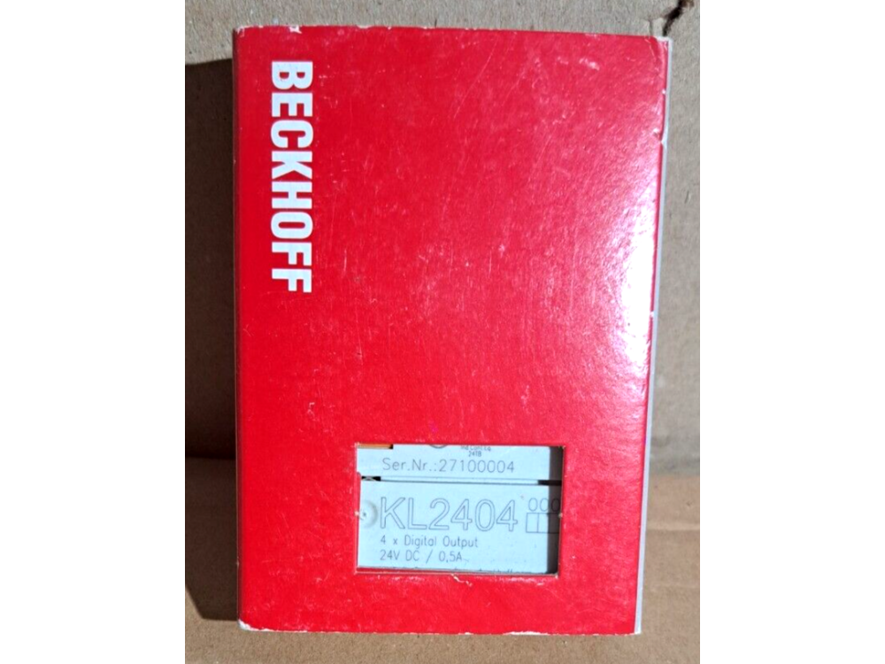 BECKHOFF KL2404 4-channel digital output terminals 24 V DC 1 PCS KL2404 | Beckhoff - Зображення 1