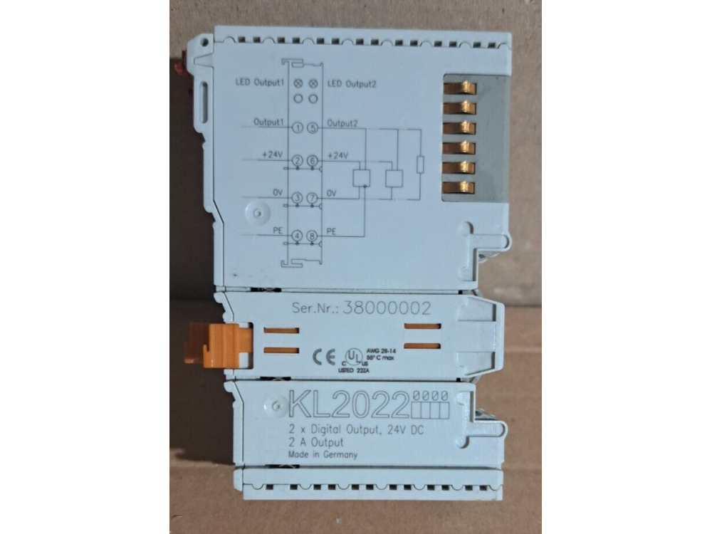 BECKHOFF KL2022 Bus Terminal 1 LOT 3 PCS #AD1612# KL2022 | Beckhoff - Зображення 1