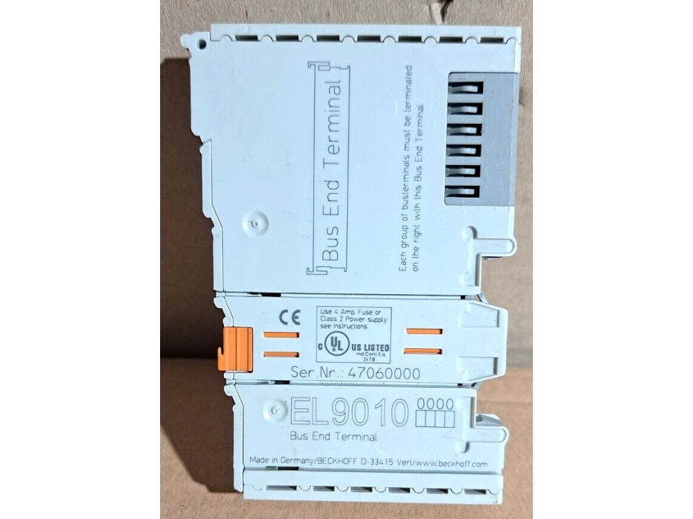 BECKHOFF EL9010 Bus End terminal 1 PCS #AD1612# EL9010 | Beckhoff - Зображення 1