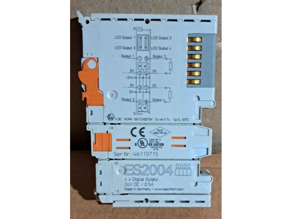 BECKHOFF ES2004 Digital Output Module 1 PCS #AD1612# ES2004 | Beckhoff - Зображення 1