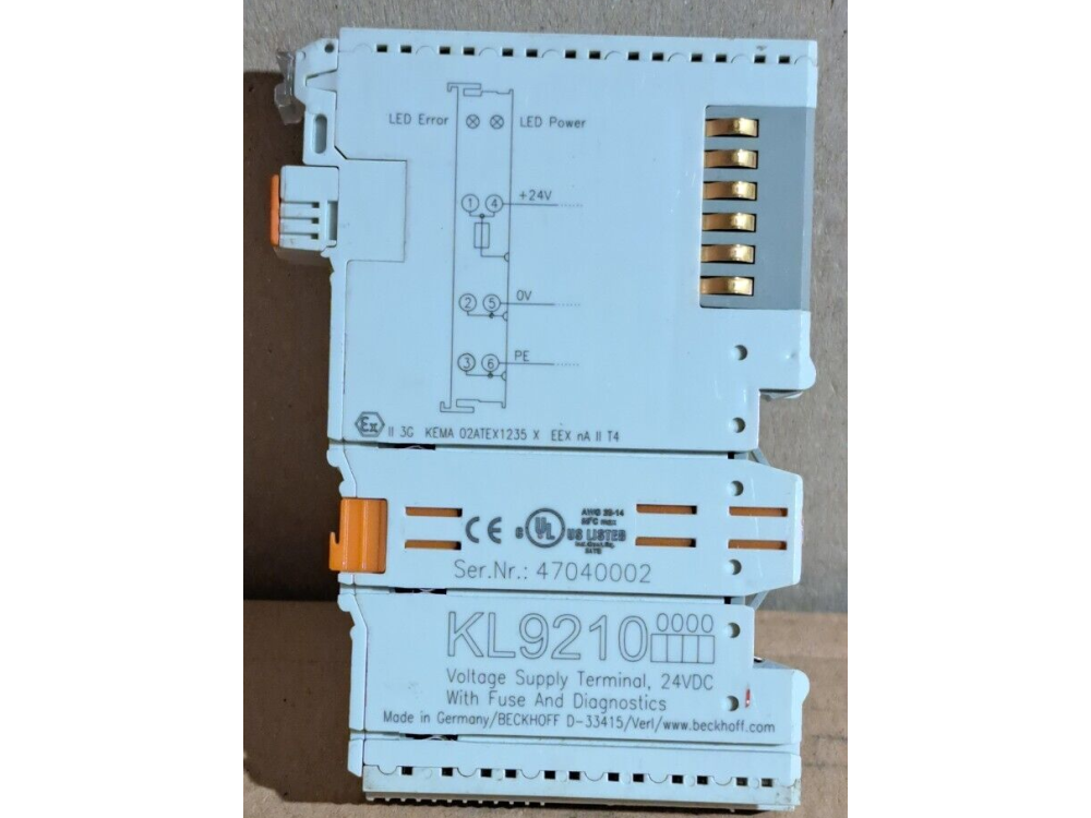 BECKHOFF KL9210 Potential supply terminal 1 PCS #AD1612# KL9210 | Beckhoff - Зображення 1