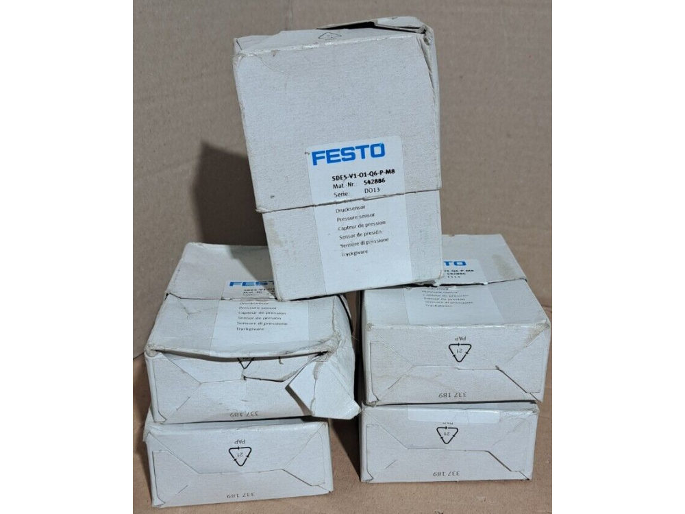 Festo SDE5-V1-O1-Q6-P-M8 Pressure sensor 1 PCS #AD1612# SDE5-V1-O1-Q6-P-M8 | Festo - Зображення 1