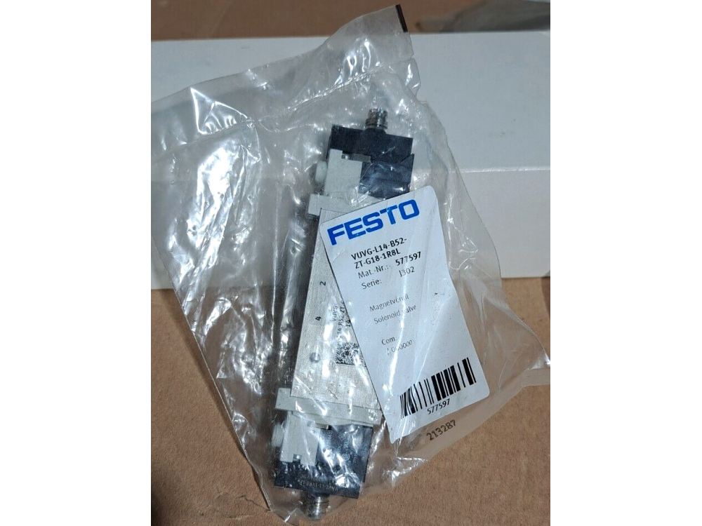 Festo VUVG-L-14-B52-ZT-G18-1R8L solenoid valve 1 PCS #AD1612# VUVG-L-14-B52-ZT-G18-1R8L | Festo - Зображення 1