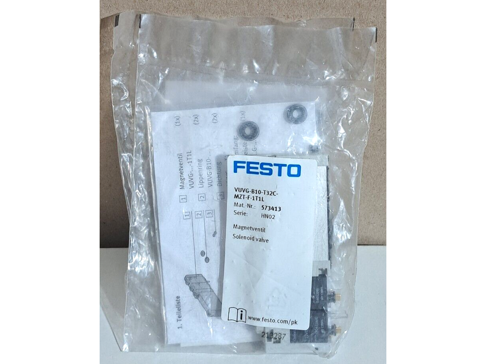 Festo VUVG-B10-T32C-MZT-F-1T1L solenoid valve 1 PCS #AD1612# VUVG-B10-T32C-MZT-F-1T1L | Festo - Зображення 1
