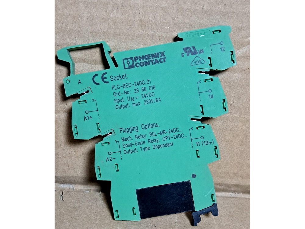 Phoenix contact PLC-BSC-24DC/21 Relay base 1 LOT #G1362# PLC-BSC-24DC/21 | Phoenix Contact - Зображення 1