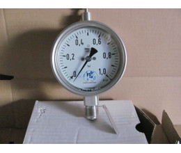 Rohrfeder-manometer G1/2 1.4571 0-1 bar EN 837 (1 PC) Rohrfeder-manometer G1/2 1.4571 0-1 bar EN 837 (1 PC)