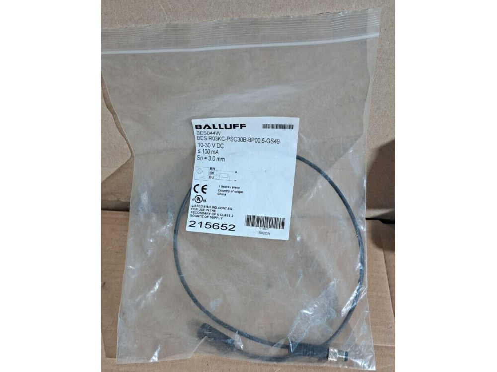 Balluff BeS044W BES R03KC-PSC30B-BP00 Inductive Proximity Sensors 1 PCS #AD1612# BeS044W | BALLUFF - Зображення 1