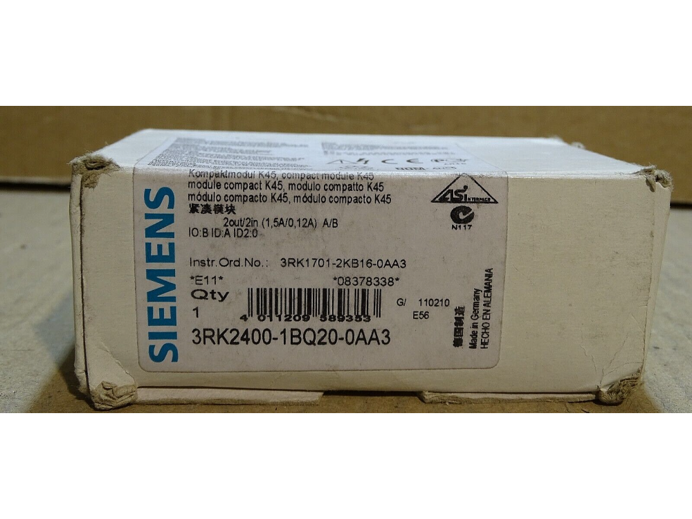 SIEMENS 3RK2400-1BQ20-0AA3 module digital (1 pcs) #1476# 3RK2400-1BQ20-0AA3 | Siemens - Зображення 1