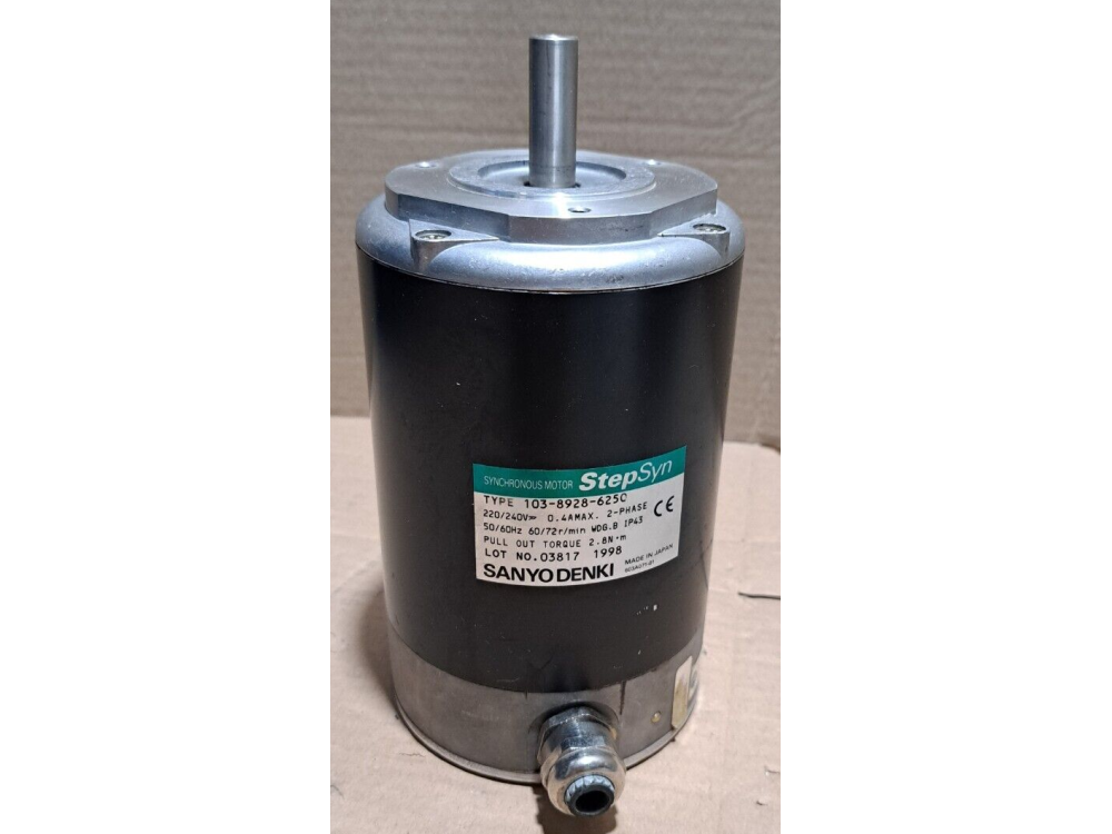 sanyo denki 103-8928-6250 Step-Syn Syncronous stepper motor 1 pcs #D7809# 103-8928-6250 | SANYO DENKI - Зображення 1