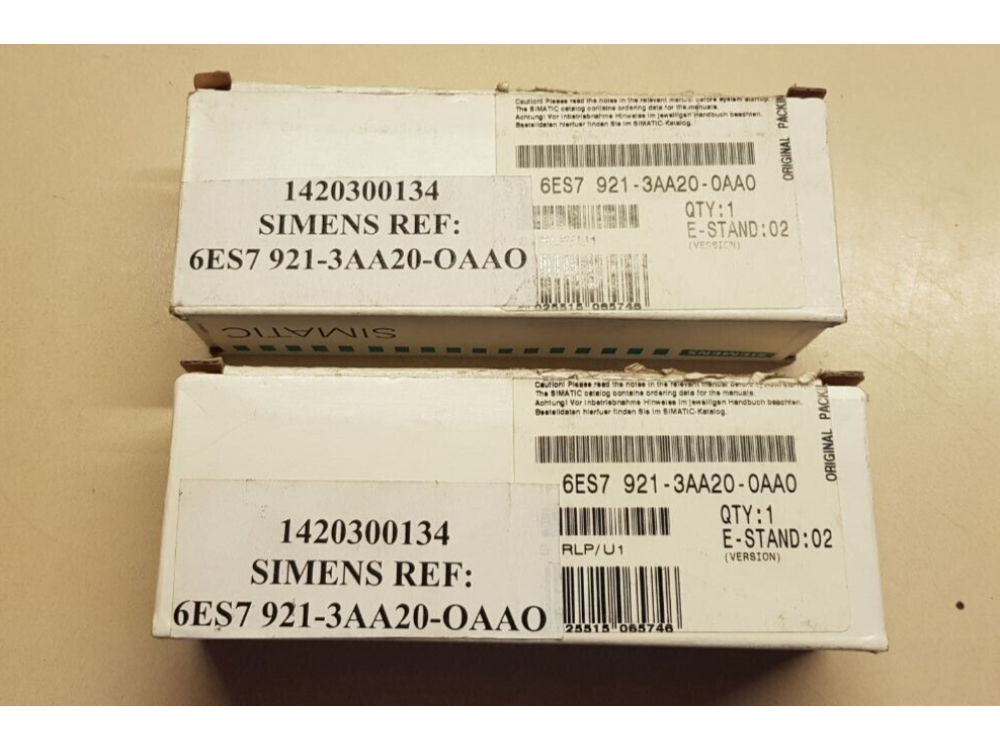 Siemens SIMATIC 6ES7921-3AA20-0AA0 Front connector module ( 1 lot ) #BD7809# 6ES7921-3AA20-0AA0 | Siemens - Зображення 1