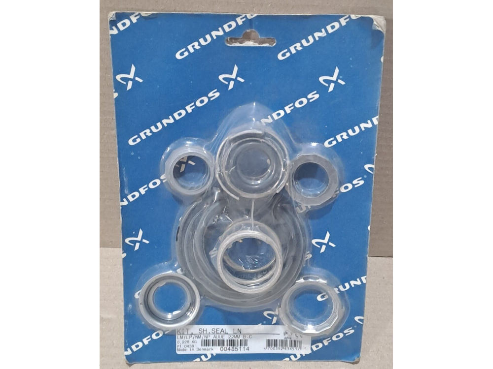 Grundfos KIT SHAFT SEAL and GASKET LN LM/LP/NM/NP AUUE 22MM 00485114 1 pcs 485114 | Grundfos - Зображення 1