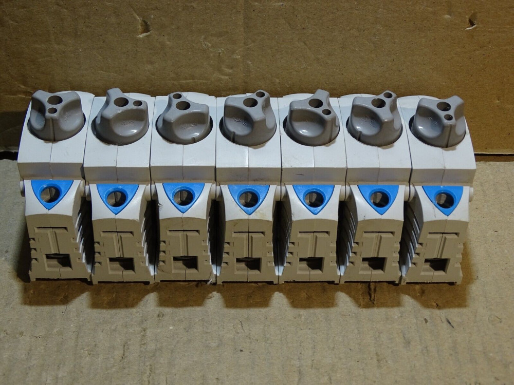 WOHNER NACH VDE 0636 DIN RAIL FUSE BASE (1 LOT OF 7 PCS ) VDE 0636 | WOHNER - Зображення 1