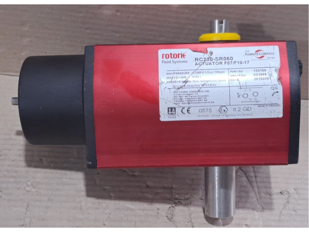Rotork RC230 SR060 actuator F07/F10-17 1 PCS #G1362# RC230-SR060 | Rotork - Зображення 1