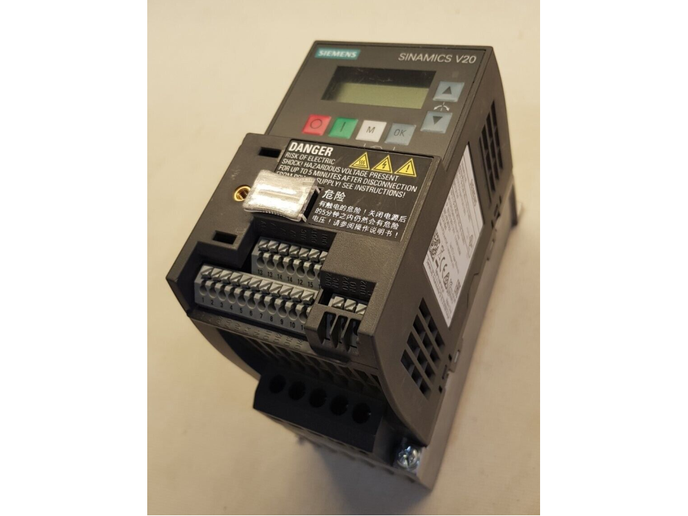 Siemens Sinamics V20 200-240 6SL3210-5BB17-5BV1 Inverter (1 pcs) 6SL3210-5BB17-5BV1 | Siemens - Зображення 1