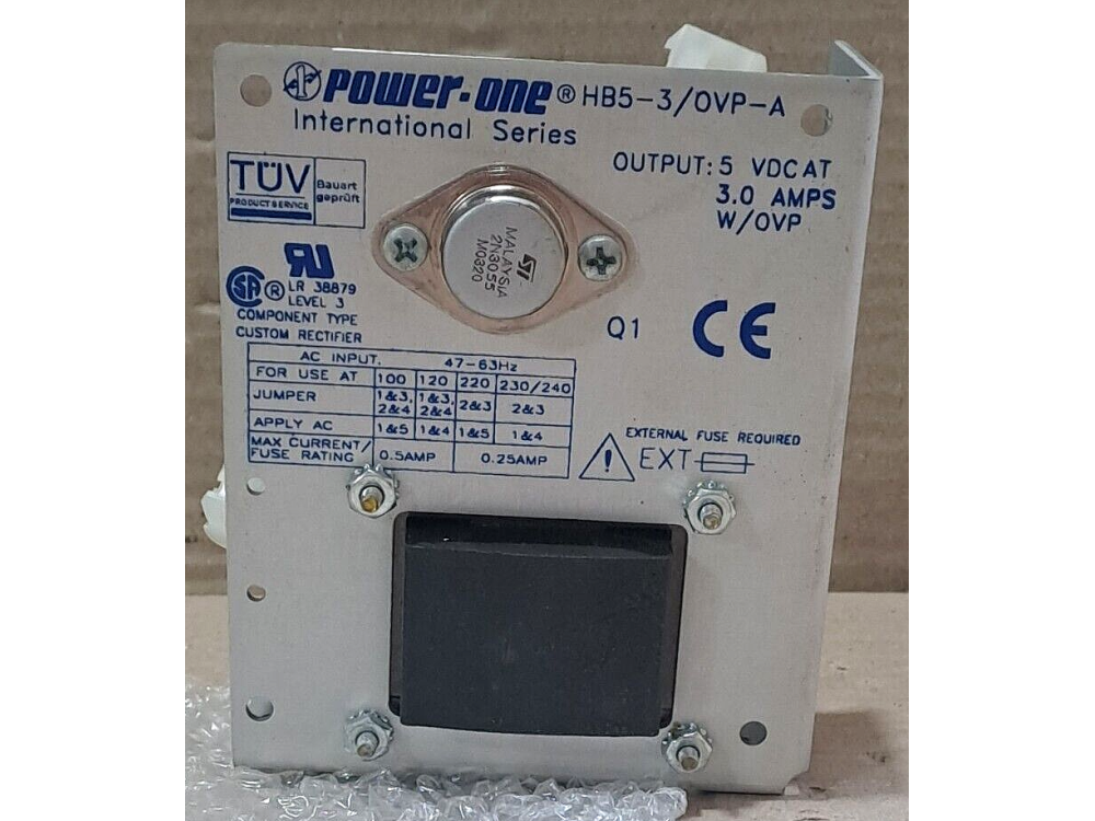 POWER-ONE HB5-3/OVP-A Linear Power Supplies 5V 1 pcs HB5-3/OVP-A | POWER-ONE - Зображення 1