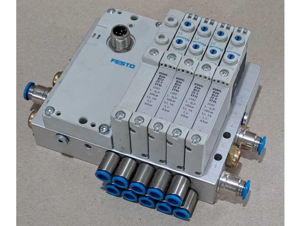 Valve terminal Festo VTUG-10-VRLK-S8-B1T VUVG B10-B52-ZT-F-1T1L 1 lot #AD1612# VTUG-10-VRLK-S8-B1T | Festo - Зображення 1