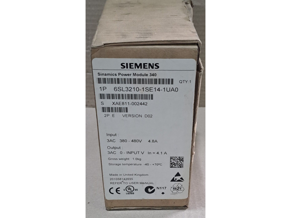 6SL3210-1SE14-1UA0 | Siemens - Зображення 1