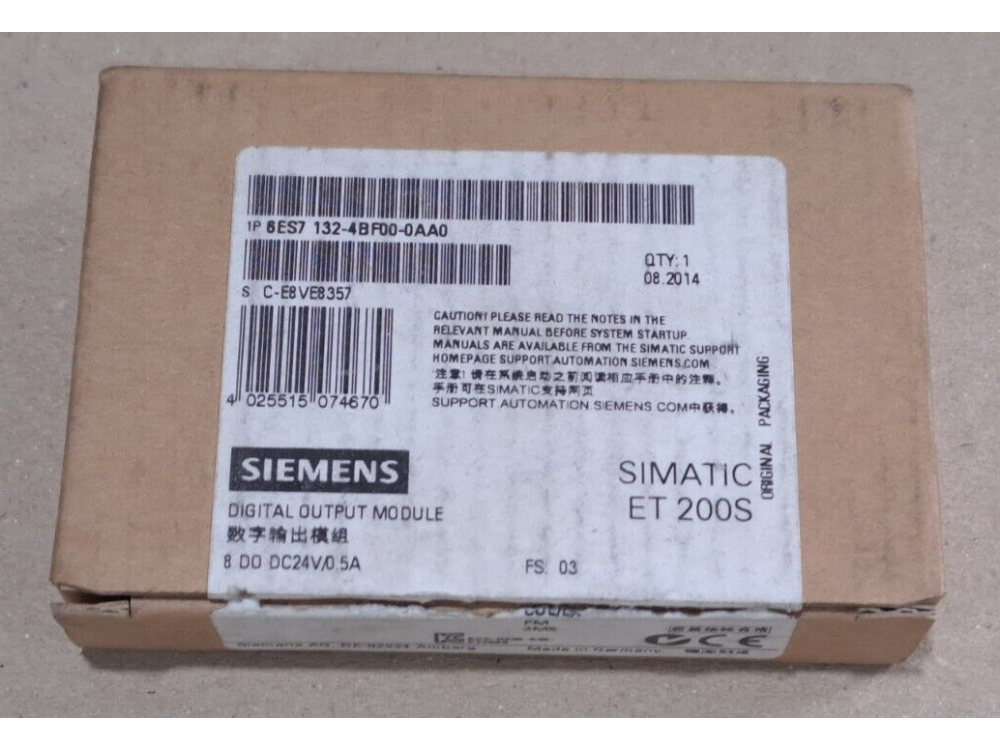 Siemens Simatic 6ES7132-4BF00-0AA0 ET200S (1 pcs) #AD1612# 6ES7132-4BF00-0AA0 | Siemens - Зображення 1