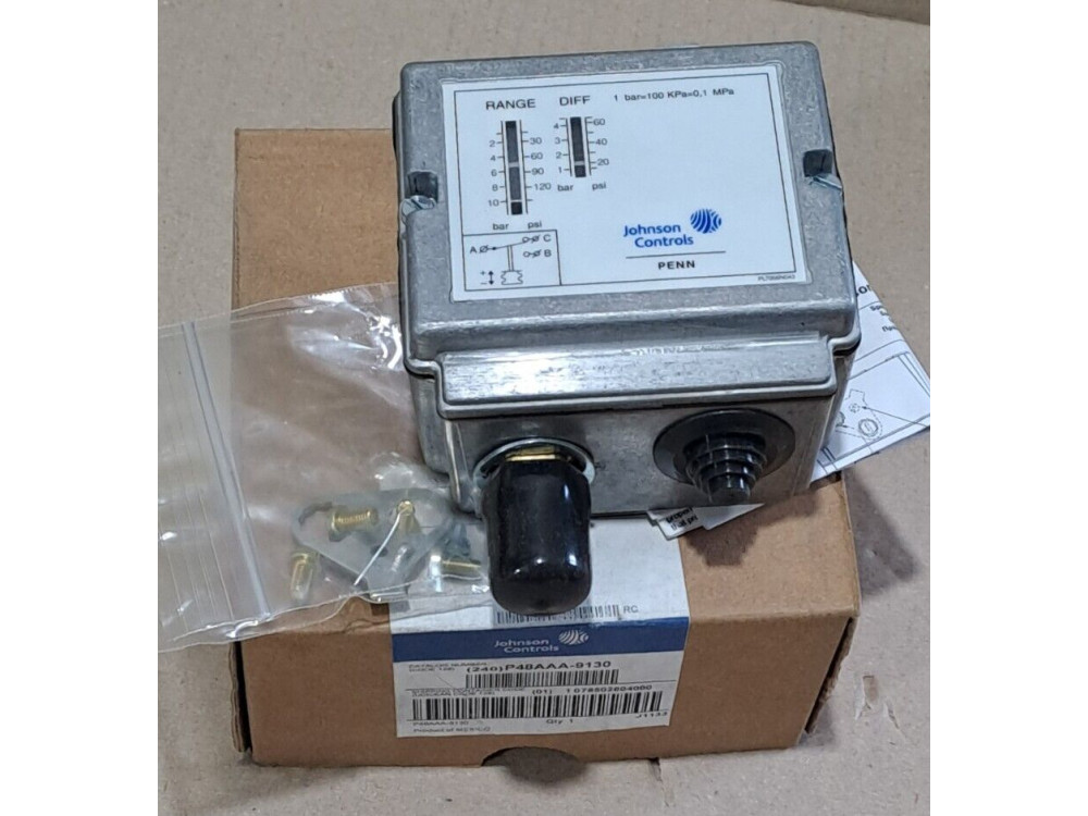 Johnson Controls P48AAA-9130 pressure switch 1 pcs #BD7809# P48AAA-9130 | JOHNSON CONTROLS - Зображення 1