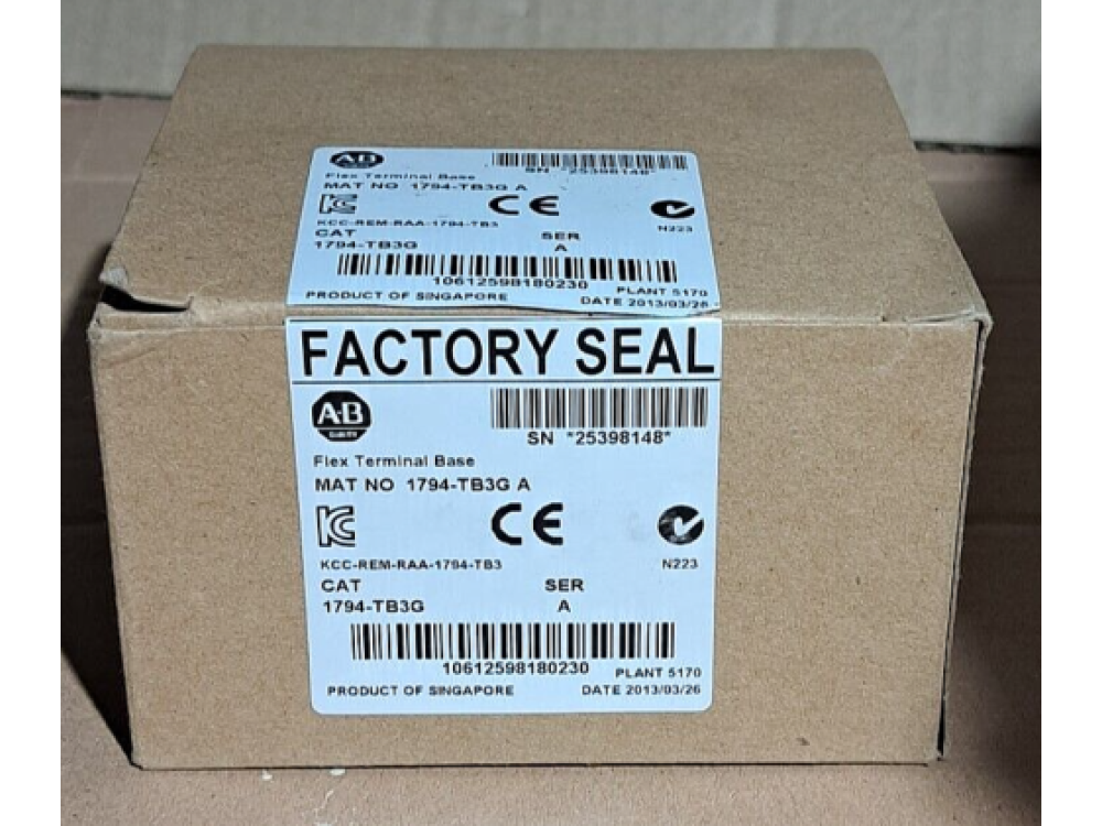 Allen-Bradley 1794-TB3G A Terminal Base ( 1PCS ) #AK4794# 1794-TB3G | Allen-Bradley - Зображення 1