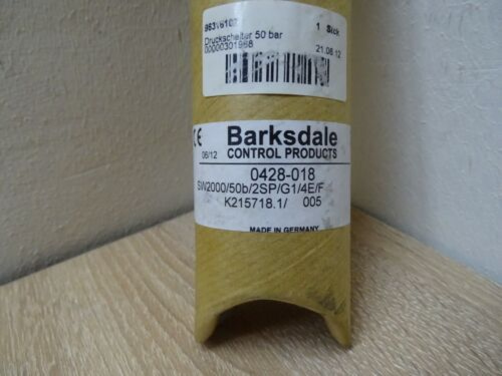 Pressure Sensor Barksdale SW2000 50B 2SP/G1/4E/F 1 PCS #AD1612# SW2000 | Barksdale - Зображення 1