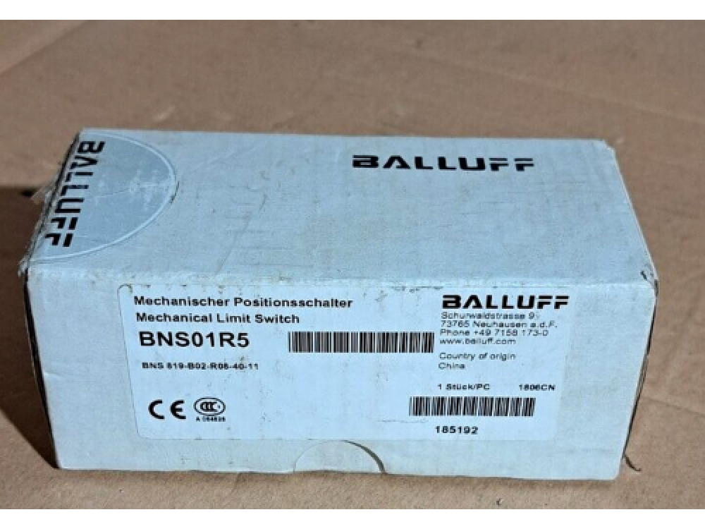 BALLUFF BNS01R5 BNS 819-B02-R08-40-11 Mechanical limit switches 1 PCS BNS 819-B02-R08-40-11 | BALLUFF - Зображення 1