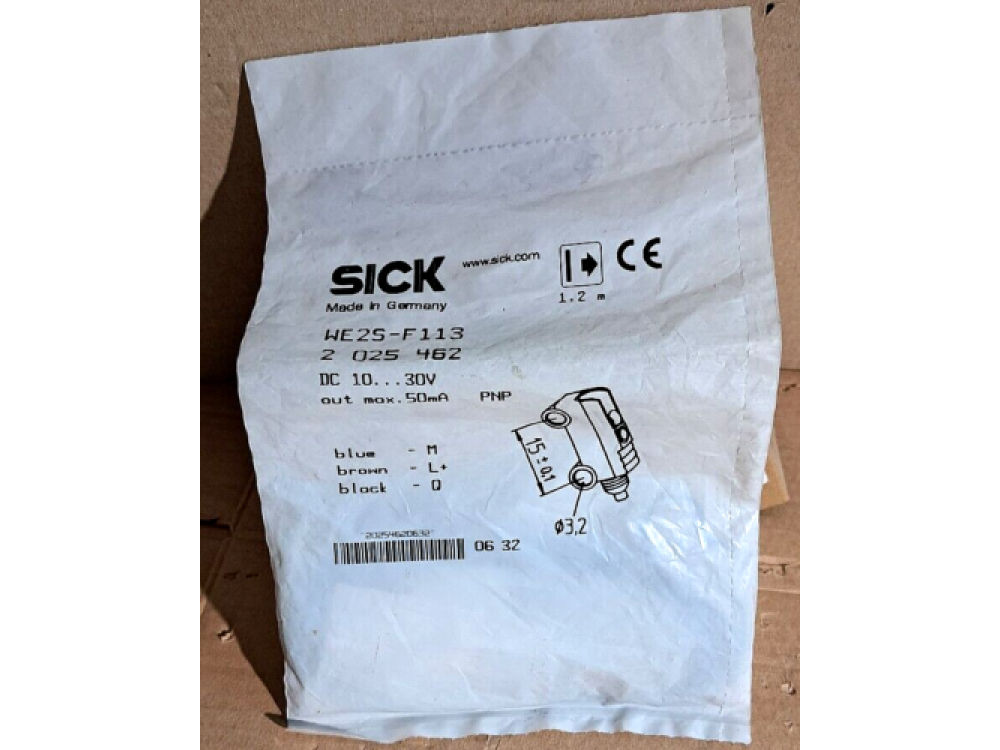 Sick WE2S-F113 Miniature photoelectric sensor 1 pcs #AD1612# WE2S-F113 | Sick - Зображення 1
