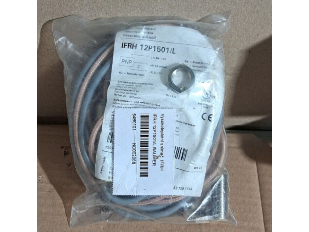 Baumer IFRH 12P1501/L Inductive sensors special versions 1 PCS #AD1612# IFRH 12P1501/L | Baumer - Зображення 1