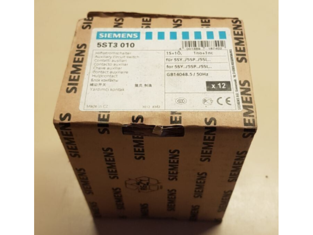 SIEMENS 5ST3010 auxiliary current switch ( 1 lot 10 pcs ) #BD7809# 5ST3010 | Siemens - Зображення 1
