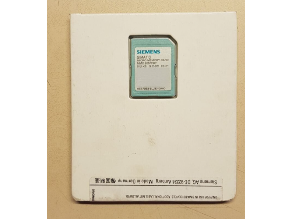 Siemens 6ES7953-8LJ30-0AA0 Micro Memory Card S7-300/C7/ET 200 ( 1 Pcs ) #BD7809# 6ES7953-8LJ30-0AA0 | Siemens - Зображення 1
